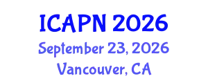 International Conference on Ageing, Psychology and Neuroscience (ICAPN) September 23, 2026 - Vancouver, Canada