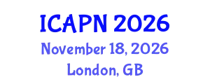International Conference on Ageing, Psychology and Neuroscience (ICAPN) November 18, 2026 - London, United Kingdom