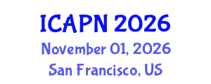 International Conference on Ageing, Psychology and Neuroscience (ICAPN) November 01, 2026 - San Francisco, United States