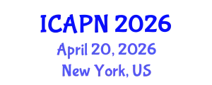 International Conference on Ageing, Psychology and Neuroscience (ICAPN) April 20, 2026 - New York, United States