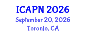 International Conference on Ageing, Psychology and Neuroscience (ICAPN) September 20, 2026 - Toronto, Canada