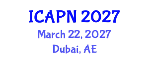International Conference on Ageing, Psychology and Neuroscience (ICAPN) March 22, 2027 - Dubai, United Arab Emirates