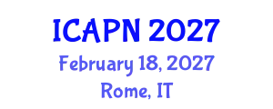 International Conference on Ageing, Psychology and Neuroscience (ICAPN) February 18, 2027 - Rome, Italy