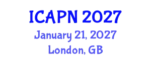 International Conference on Ageing, Psychology and Neuroscience (ICAPN) January 21, 2027 - London, United Kingdom