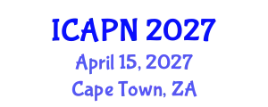 International Conference on Ageing, Psychology and Neuroscience (ICAPN) April 15, 2027 - Cape Town, South Africa