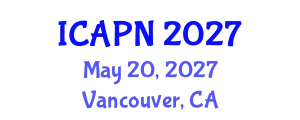 International Conference on Ageing, Psychology and Neuroscience (ICAPN) May 20, 2027 - Vancouver, Canada