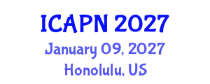 International Conference on Ageing, Psychology and Neuroscience (ICAPN) January 09, 2027 - Honolulu, United States