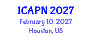 International Conference on Ageing, Psychology and Neuroscience (ICAPN) February 10, 2027 - Houston, United States