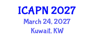 International Conference on Ageing, Psychology and Neuroscience (ICAPN) March 24, 2027 - Kuwait, Kuwait