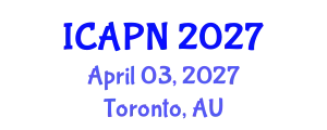 International Conference on Ageing, Psychology and Neuroscience (ICAPN) April 03, 2027 - Toronto, Australia