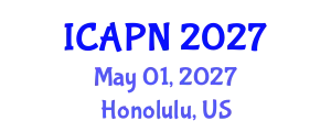 International Conference on Ageing, Psychology and Neuroscience (ICAPN) May 01, 2027 - Honolulu, United States