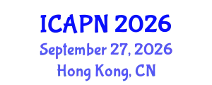 International Conference on Ageing, Psychology and Neuroscience (ICAPN) September 27, 2026 - Hong Kong, China
