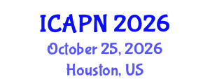 International Conference on Ageing, Psychology and Neuroscience (ICAPN) October 25, 2026 - Houston, United States