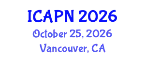 International Conference on Ageing, Psychology and Neuroscience (ICAPN) October 25, 2026 - Vancouver, Canada