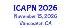 International Conference on Ageing, Psychology and Neuroscience (ICAPN) November 15, 2026 - Vancouver, Canada