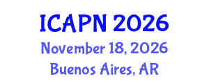 International Conference on Ageing, Psychology and Neuroscience (ICAPN) November 18, 2026 - Buenos Aires, Argentina