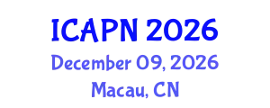 International Conference on Ageing, Psychology and Neuroscience (ICAPN) December 09, 2026 - Macau, China