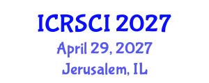 International Conference on Resilience and Sustainability of Civil Infrastructure (ICRSCI) April 29, 2027 - Jerusalem, Israel