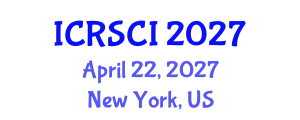 International Conference on Resilience and Sustainability of Civil Infrastructure (ICRSCI) April 22, 2027 - New York, United States
