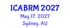 International Conference on Advanced Biomaterials for Regenerative Medicine (ICABRM) May 17, 2027 - Sydney, Australia