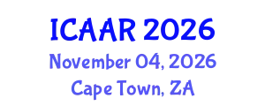 International Conference on Antibiotics and Antibiotic Resistance (ICAAR) November 04, 2026 - Cape Town, South Africa