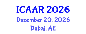 International Conference on Antibiotics and Antibiotic Resistance (ICAAR) December 20, 2026 - Dubai, United Arab Emirates