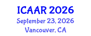 International Conference on Antibiotics and Antibiotic Resistance (ICAAR) September 23, 2026 - Vancouver, Canada