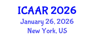 International Conference on Antibiotics and Antibiotic Resistance (ICAAR) January 26, 2026 - New York, United States