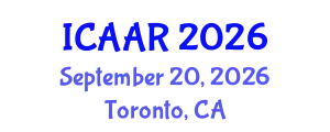 International Conference on Antibiotics and Antibiotic Resistance (ICAAR) September 20, 2026 - Toronto, Canada