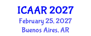 International Conference on Antibiotics and Antibiotic Resistance (ICAAR) February 25, 2027 - Buenos Aires, Argentina