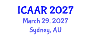 International Conference on Antibiotics and Antibiotic Resistance (ICAAR) March 29, 2027 - Sydney, Australia