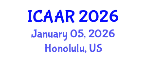 International Conference on Antibiotics and Antibiotic Resistance (ICAAR) January 05, 2026 - Honolulu, United States