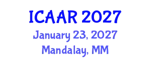 International Conference on Antibiotics and Antibiotic Resistance (ICAAR) January 23, 2027 - Mandalay, Myanmar
