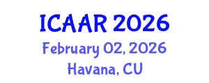 International Conference on Antibiotics and Antibiotic Resistance (ICAAR) February 02, 2026 - Havana, Cuba