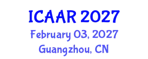 International Conference on Antibiotics and Antibiotic Resistance (ICAAR) February 03, 2027 - Guangzhou, China