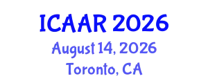International Conference on Antibiotics and Antibiotic Resistance (ICAAR) August 14, 2026 - Toronto, Canada