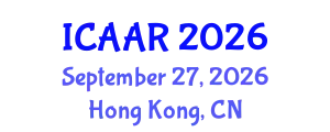 International Conference on Antibiotics and Antibiotic Resistance (ICAAR) September 27, 2026 - Hong Kong, China