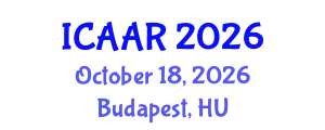 International Conference on Antibiotics and Antibiotic Resistance (ICAAR) October 18, 2026 - Budapest, Hungary