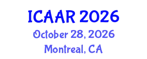 International Conference on Antibiotics and Antibiotic Resistance (ICAAR) October 28, 2026 - Montreal, Canada