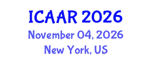 International Conference on Antibiotics and Antibiotic Resistance (ICAAR) November 04, 2026 - New York, United States