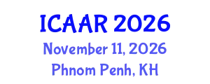 International Conference on Antibiotics and Antibiotic Resistance (ICAAR) November 11, 2026 - Phnom Penh, Cambodia