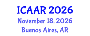 International Conference on Antibiotics and Antibiotic Resistance (ICAAR) November 18, 2026 - Buenos Aires, Argentina