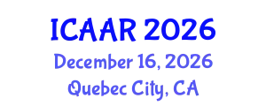 International Conference on Antibiotics and Antibiotic Resistance (ICAAR) December 16, 2026 - Quebec City, Canada