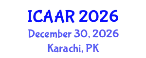 International Conference on Antibiotics and Antibiotic Resistance (ICAAR) December 30, 2026 - Karachi, Pakistan