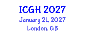 International Conference on Global Health (ICGH) January 21, 2027 - London, United Kingdom