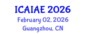 International Conference on Artificial Intelligence Algorithms for Education (ICAIAE) February 02, 2026 - Guangzhou, China