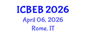 International Conference on Bilingual Education and Bilingualism (ICBEB) April 06, 2026 - Rome, Italy