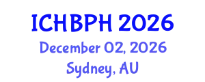 International Conference on Health Behavior and Public Health (ICHBPH) December 02, 2026 - Sydney, Australia