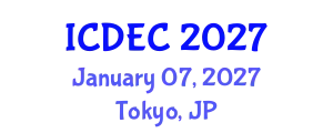 International Conference on Dam Engineering and Construction (ICDEC) January 07, 2027 - Tokyo, Japan
