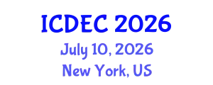 International Conference on Dam Engineering and Construction (ICDEC) July 10, 2026 - New York, United States